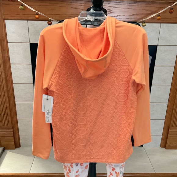 NWT Tribal Jeans Apricot Full Front Zip Hoodie, Women’s Sz P/S - Picture 3 of 10